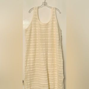 NWT Ivory crochet midi dress